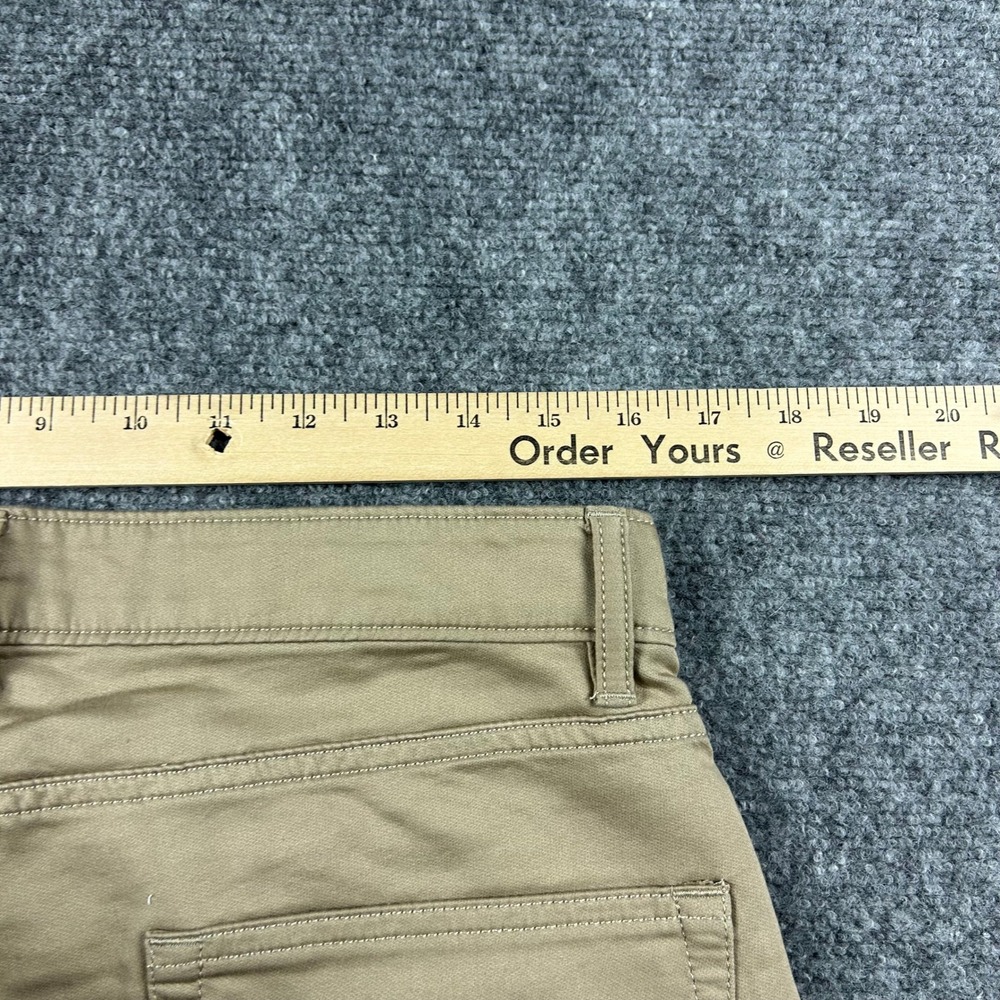 Quince 5-Pocket Chino Pants Mens 32x34 Khaki Tan Stretch Cotton Twill Straight - Picture 8 of 9